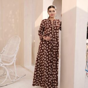 Ladies Brown & Gray Shade Winter Suit – Stylish & Elegant